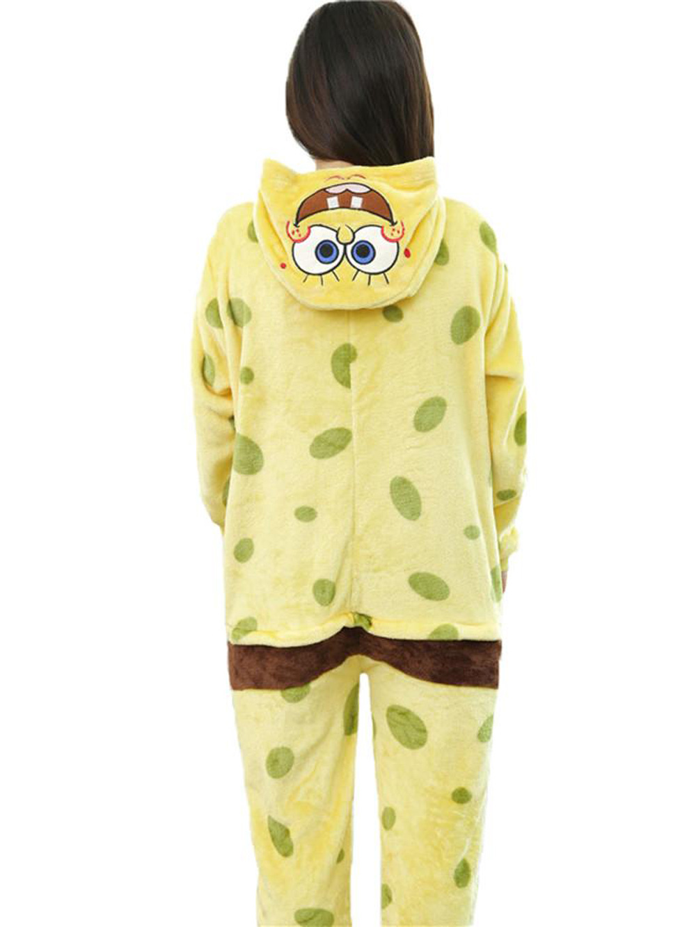 JP Anime Sponge Bob Kigurumi Onesie Pajamas Costume
