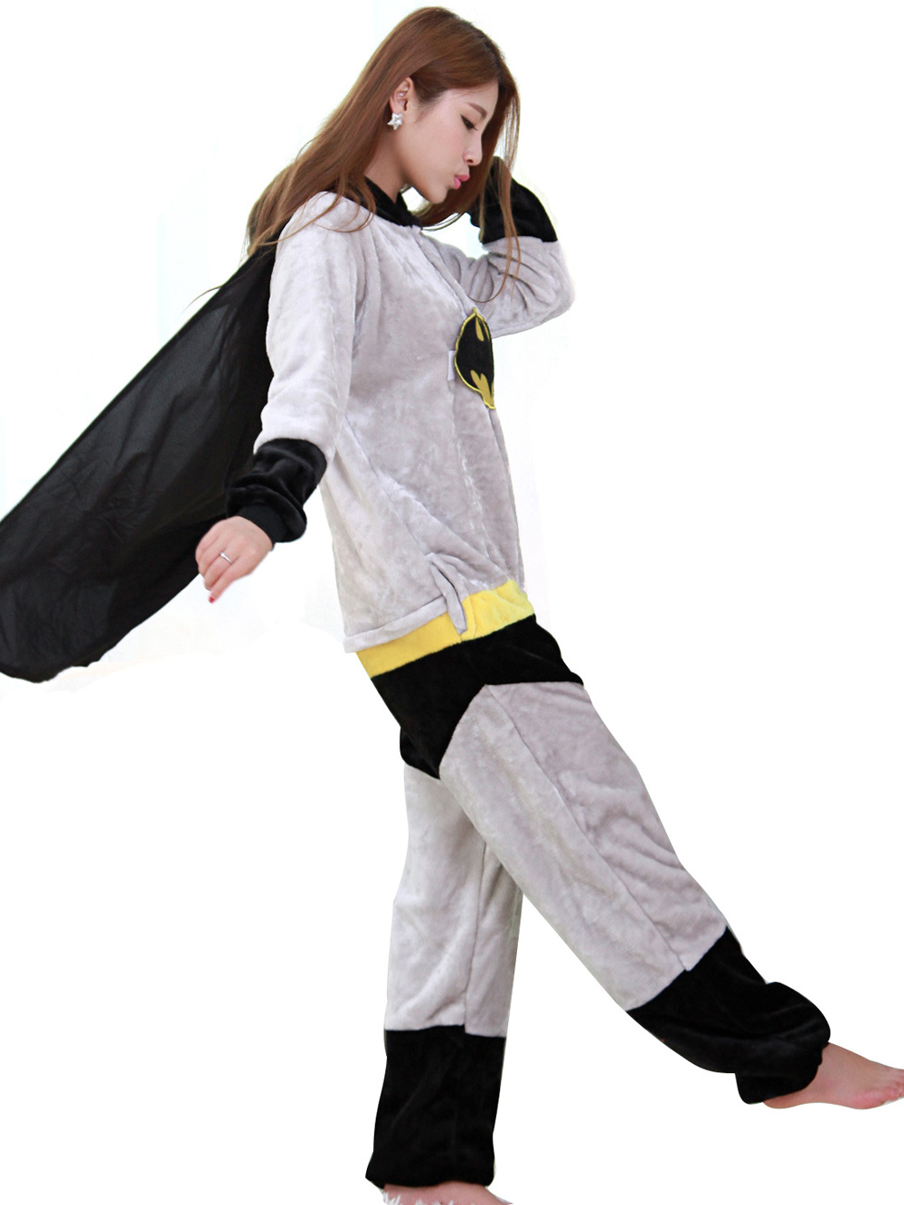 Superhero Batman Kigurumi Cosplay Onesies Pajama Costume-PajamasFun