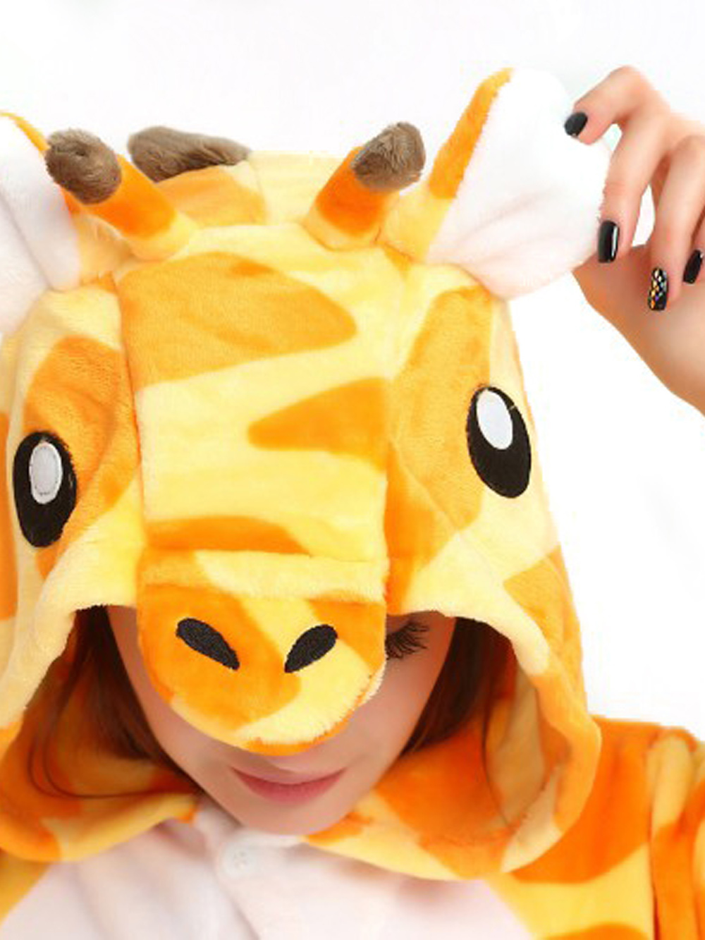 Giraffe Onesie Hoodie Pajamas Fleece Animal Costume Kigurumi