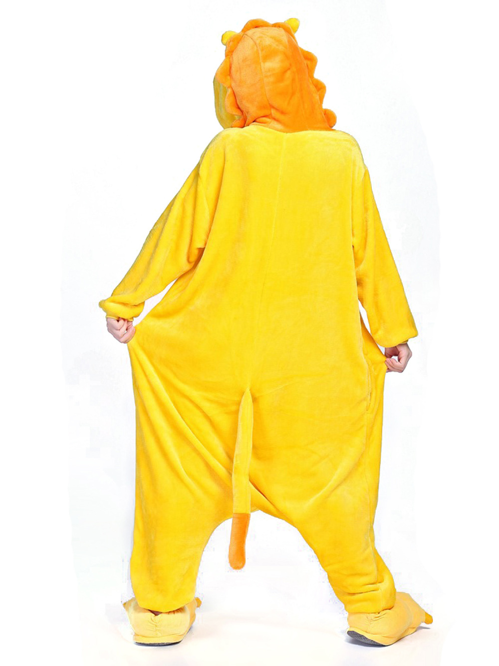 Yellow Lion Onesies Hoodie Pajamas Animal Costume Kigurumi-PajamasFun