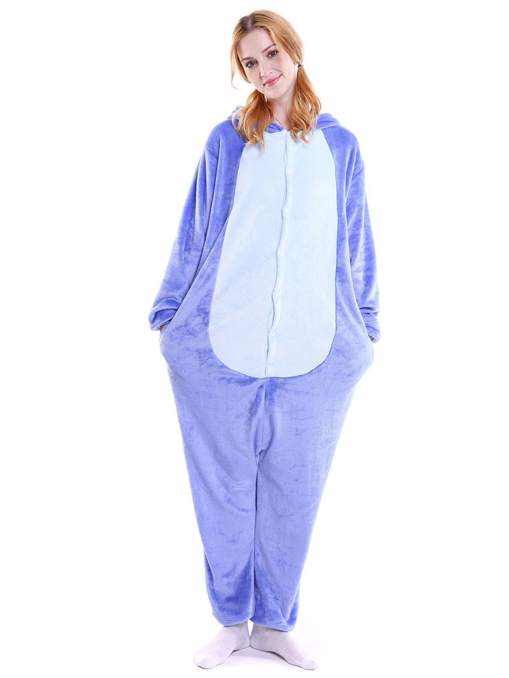 Blue Stitch Kigurumi Onesies Pajamas Animal Costume