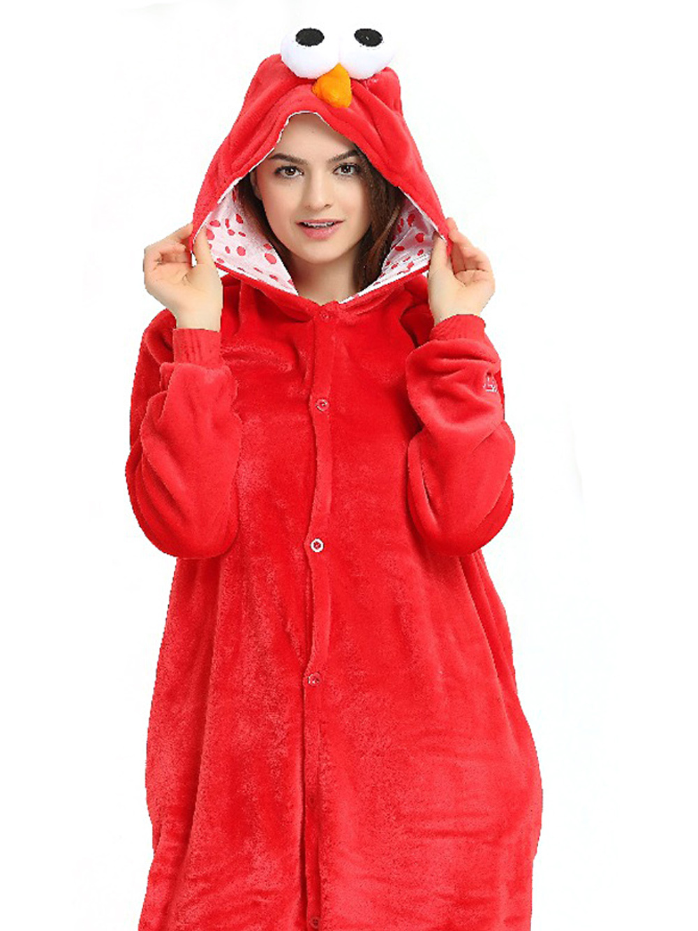 Seame Street ELMO Onesie Hoodie Costume Kigurumi Pajamas