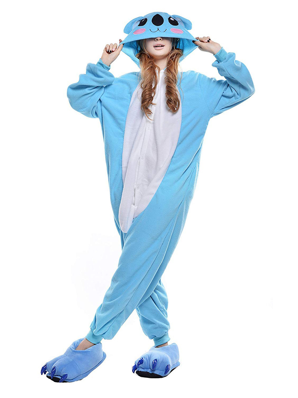 Blue Koala Onesies Hoodie Unisex Costume Kigurumi Pajamas