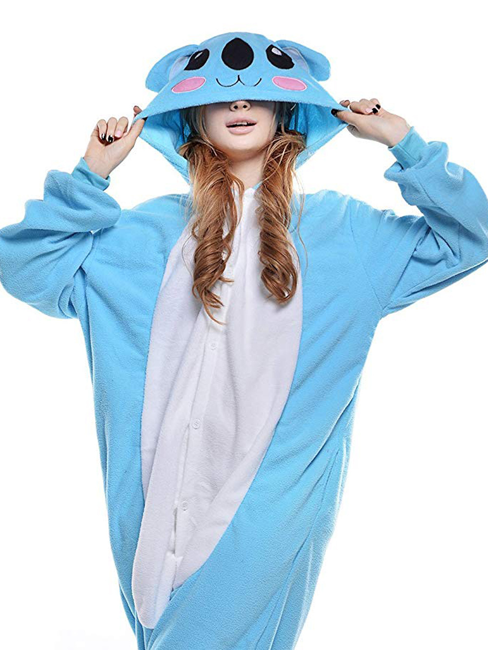 Blue Koala Onesies Hoodie Unisex Costume Kigurumi Pajamas