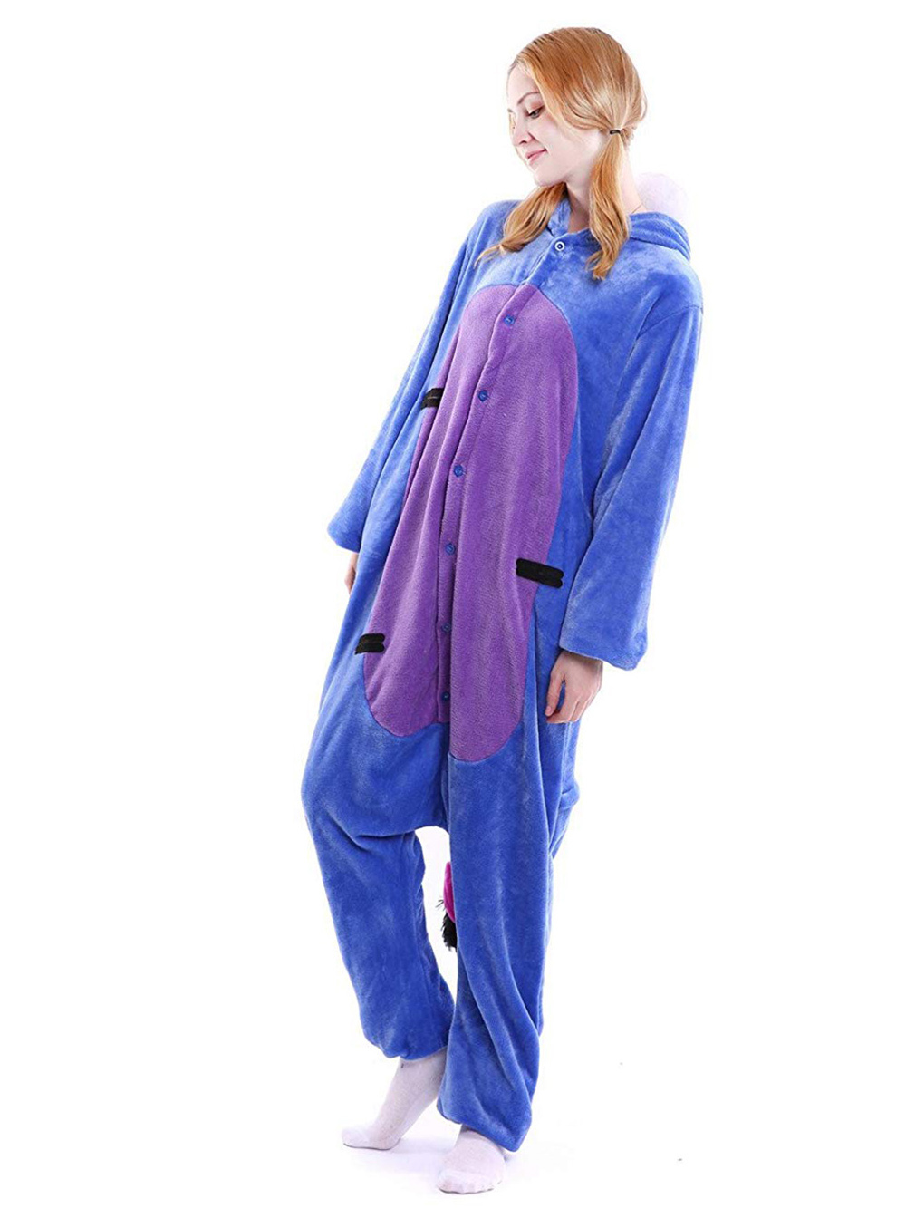 Blue Eeyore Donkey Kigurumi Onesies Pajamas Animal Costume