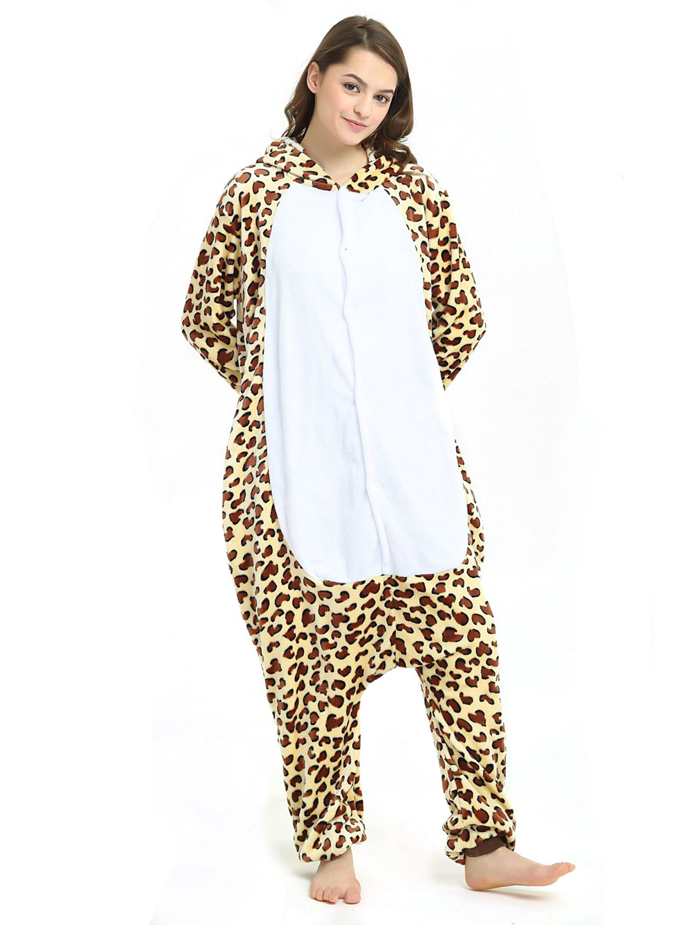 Animal Adult Leopard Bear Costume Onesies Kigurumi Pajamas