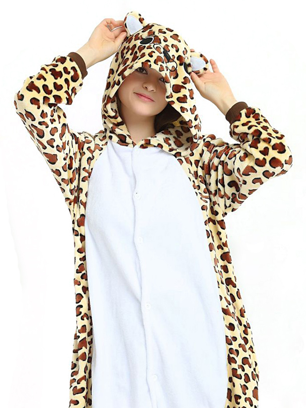 Animal Adult Leopard Bear Costume Onesies Kigurumi Pajamas