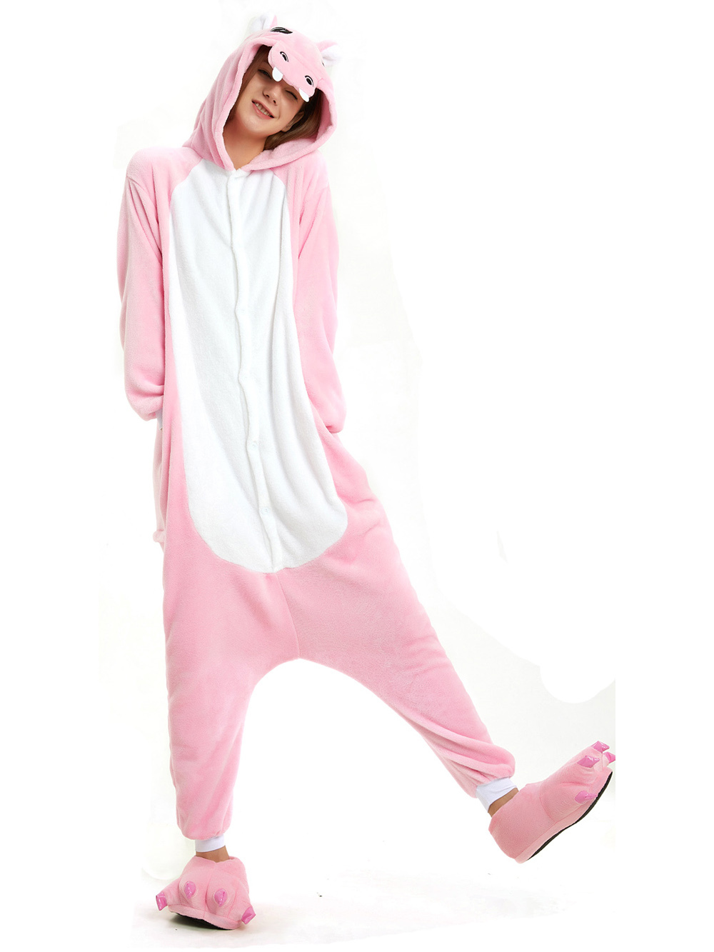 Animal Adult Hippo Onesies Hoodie kigurumi Pajamas costume