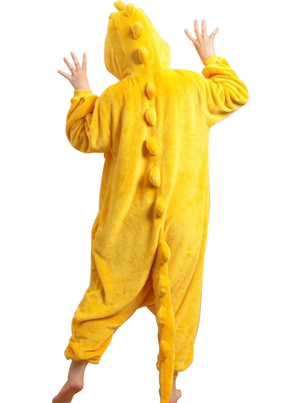 Animal Adult Yellow Dinosaur Onesie kigurumi Costume Pajamas-PajamasFun