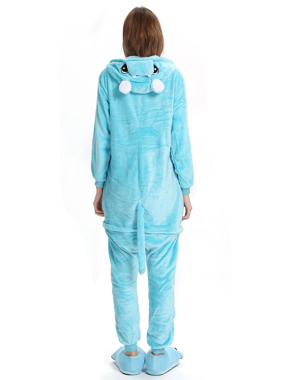 Unisex Adult Hippo Onesies Hoodie kigurumi Costume Pajamas-PajamasFun