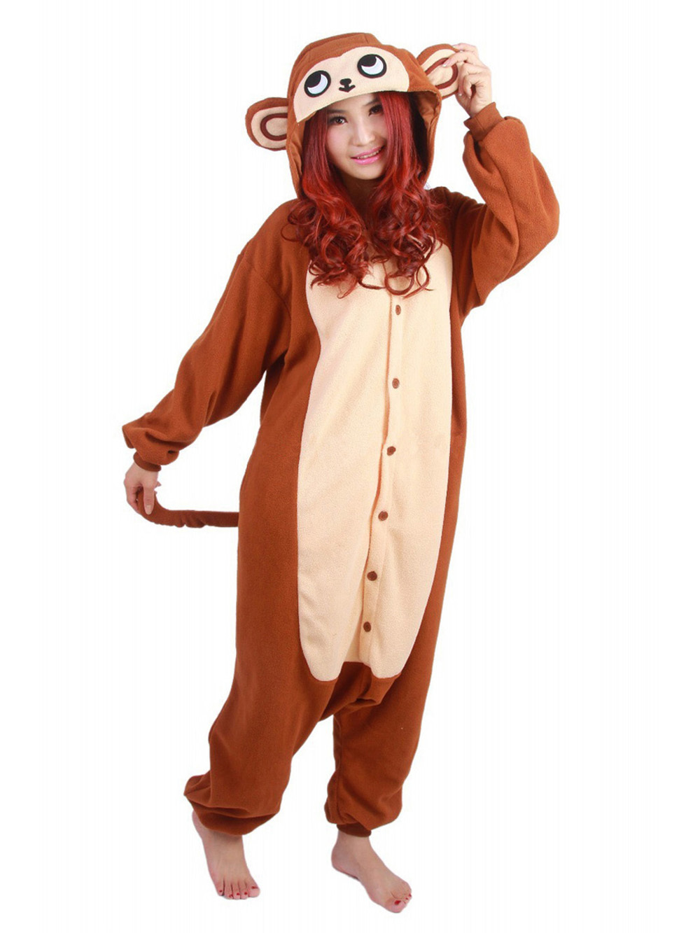 Animal Adult Monkey Onesies Hoodie kigurumi costume Pajamas