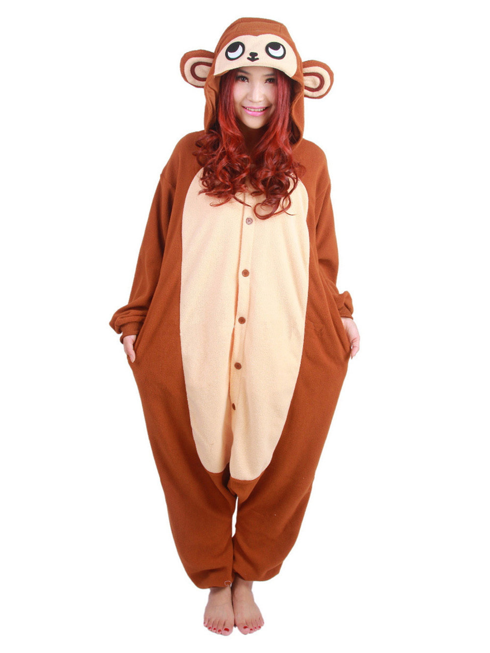 Shop Sale Cheap Animal Adult Monkey Onesies Hoodie kigurumi costume Pajamas-NKCOS