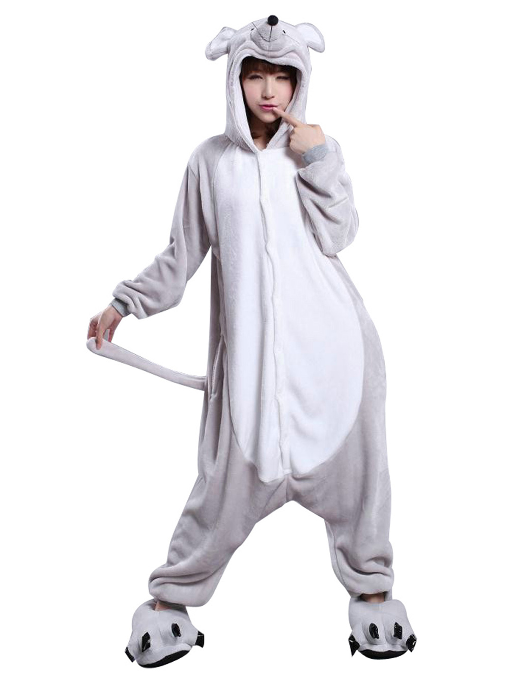 Chinese Zodiac Signs Mouse Kigurumi Animal Onesies Pajamas Costume-PajamasFun