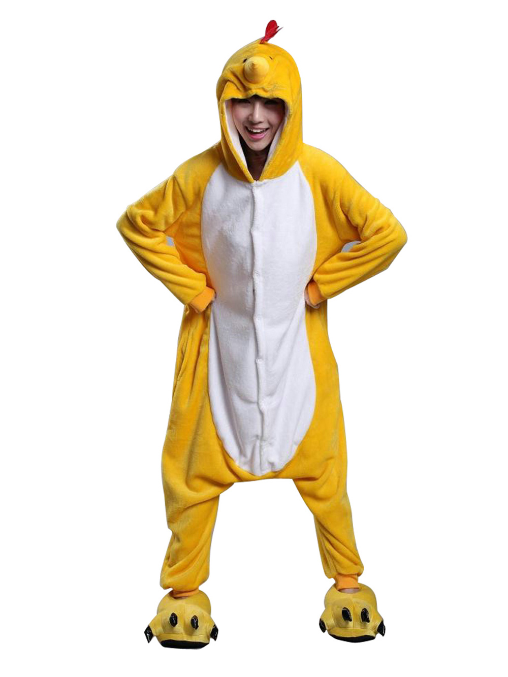 Chinese Zodiac Signs Chicken Kigurumi Animal Onesies Pajamas Costumes