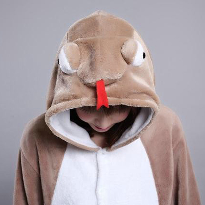 Chinese Zodiac Signs Snake Kigurumi Animal Onesies Pajamas Costumes