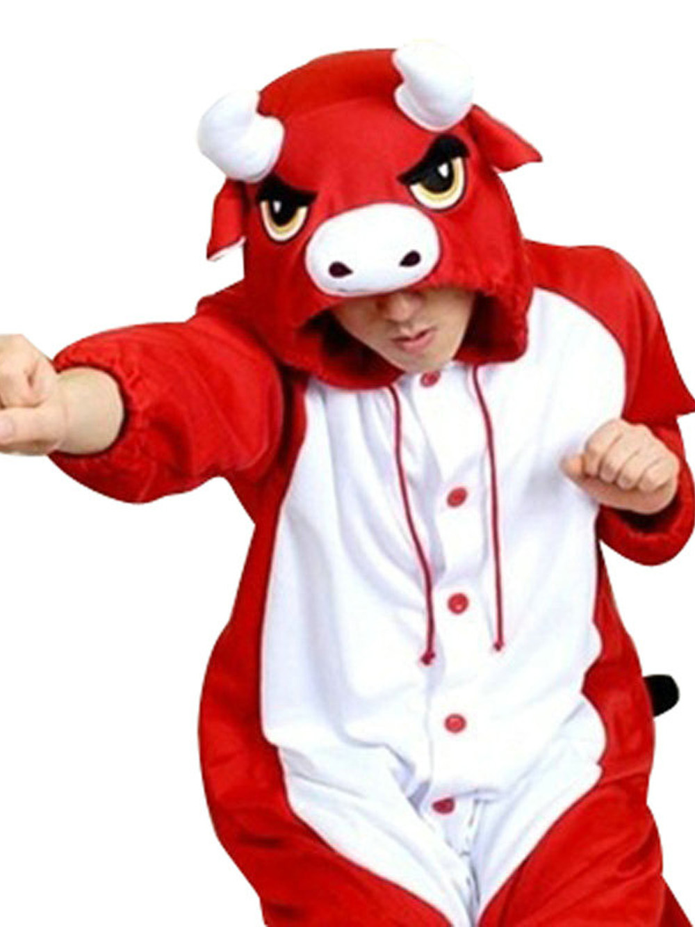 Brown Cattle Hoodie Animal Pajamas Kigurumi Costume Onesies-PajamasFun