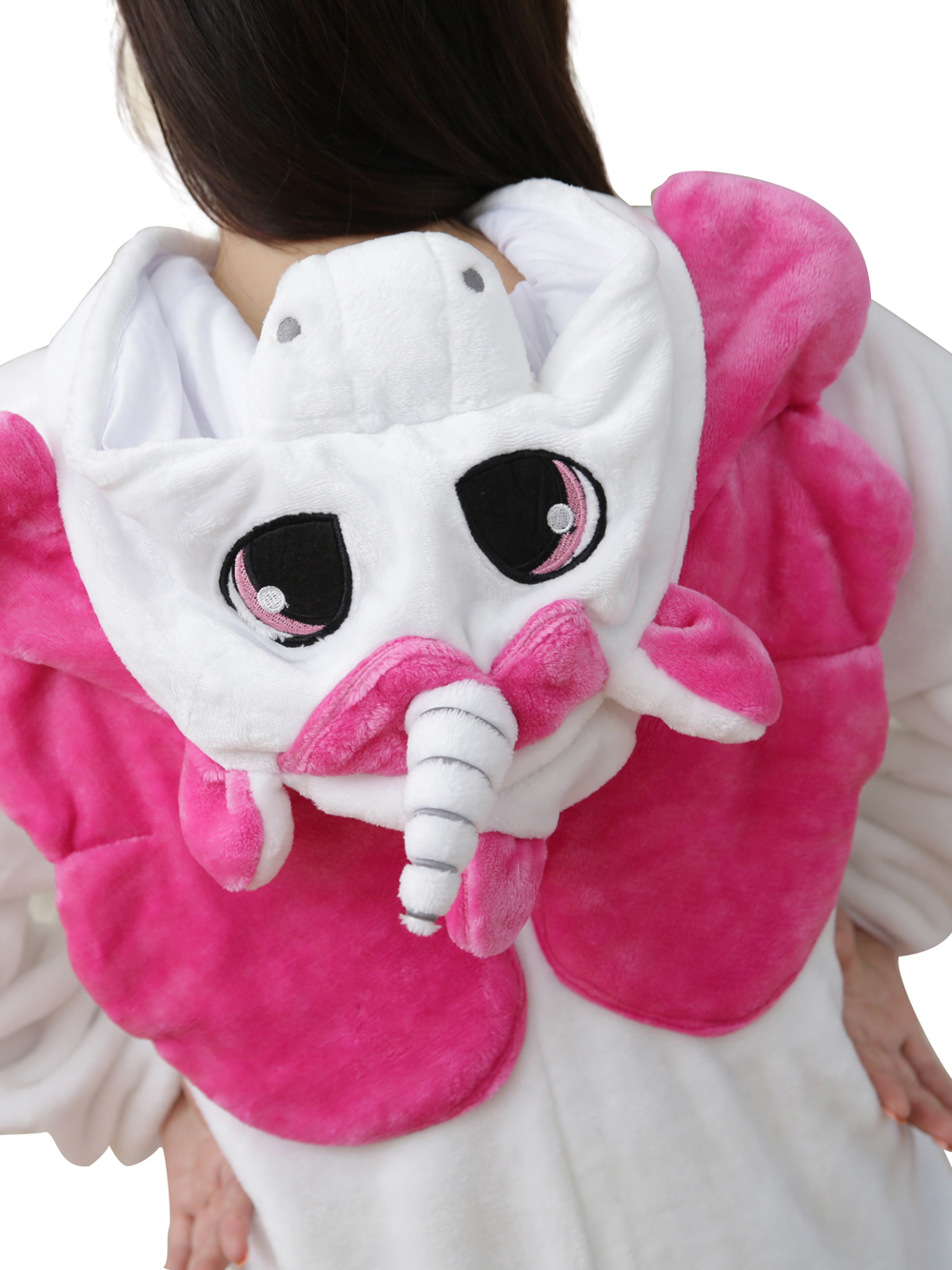 Adult Hot Pink Unicorn Pegasus Kigurumi Onesies Costume Pajamas-PajamasFun