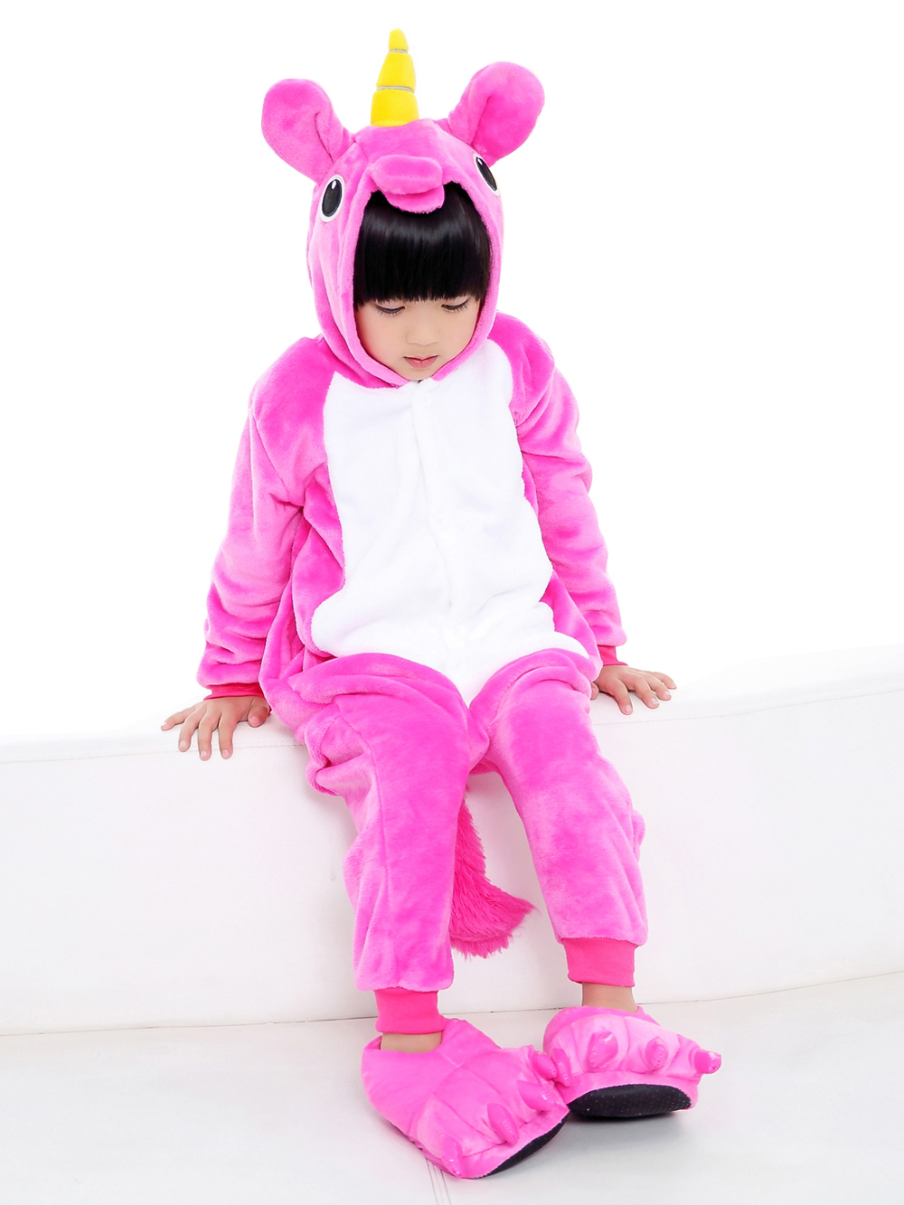 Kid Unicorn Pegasus Onesie Pajamas Kigurumi Hoodie Sleepwear