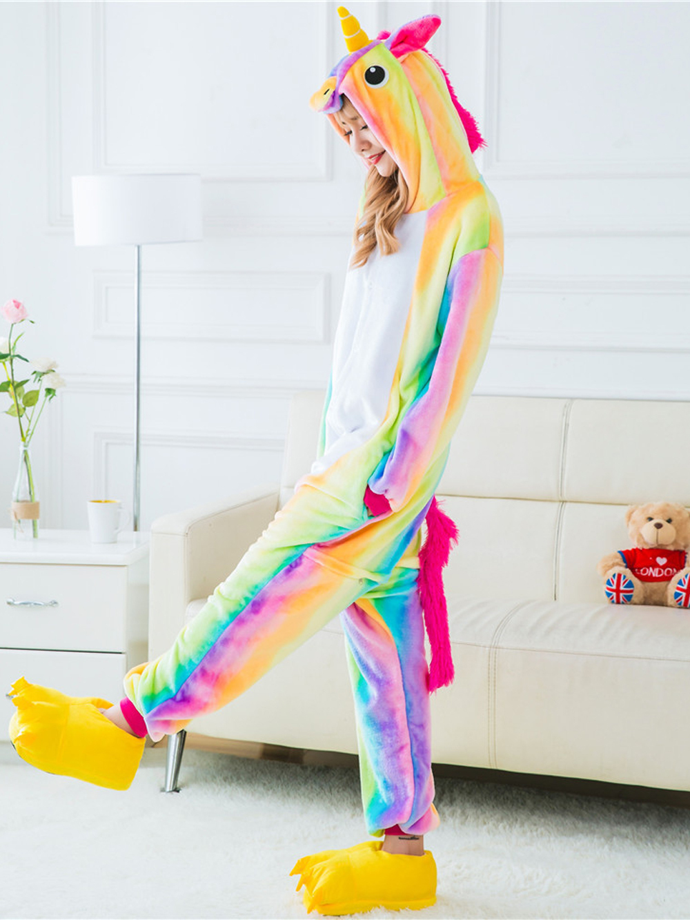 Adult Animal Unicorn Onesies Kigurumi Hoodie Costume Pajamas