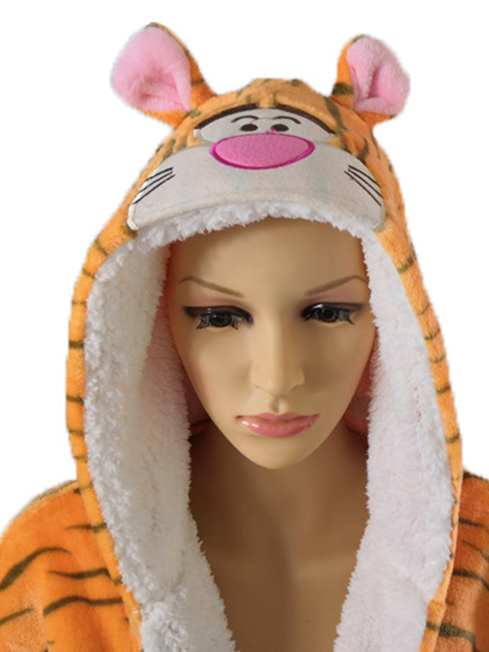 Adult Kids Tiger Bathrobe Animal Kigurumi Onesies Pajamas