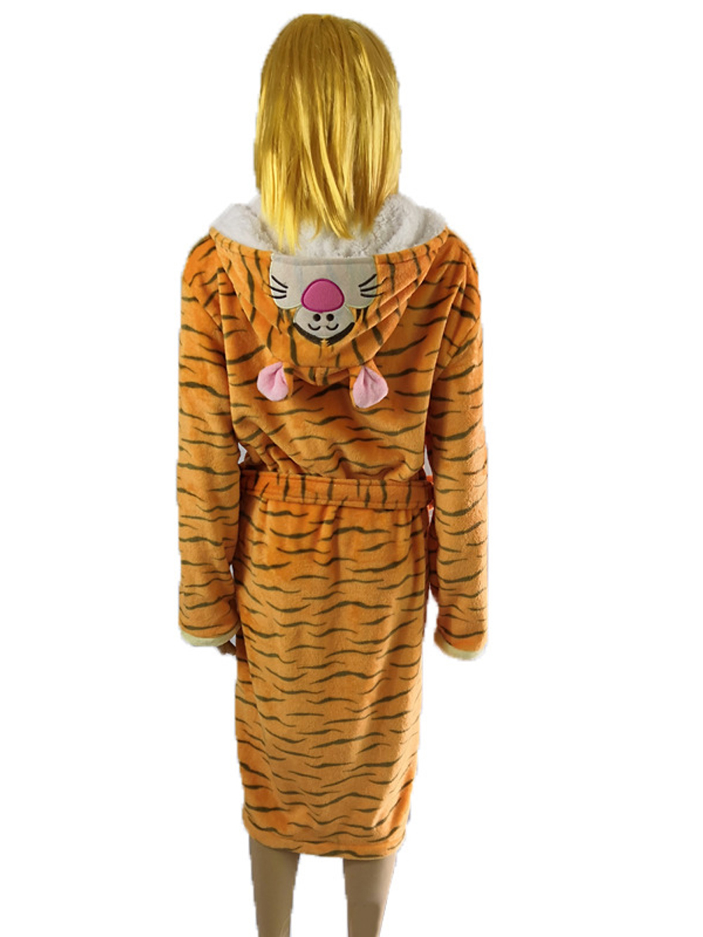 Adult Kids Tiger Bathrobe Animal Kigurumi Onesies Pajamas