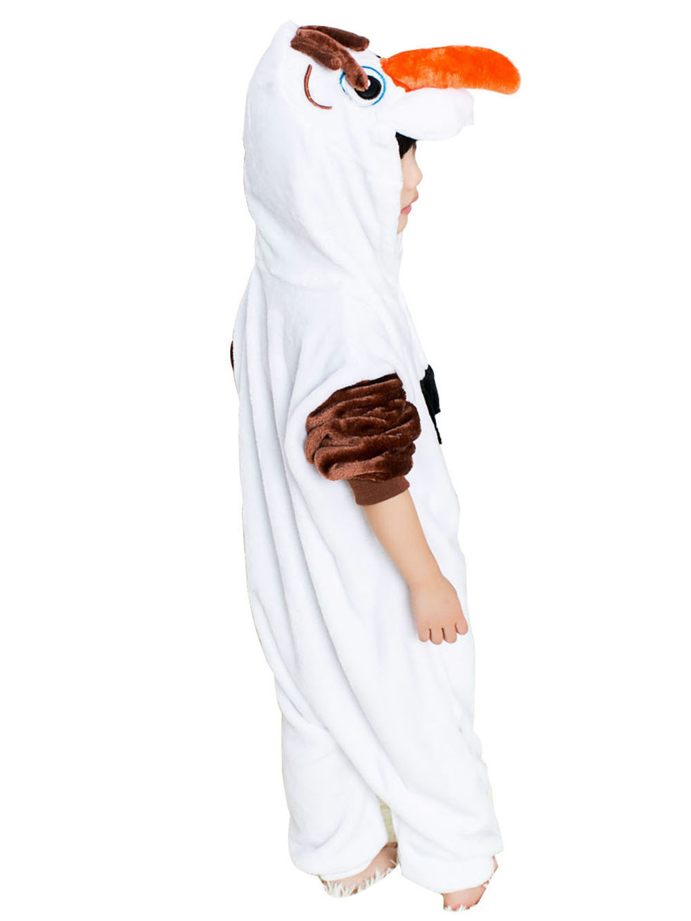 Frozen Olaf Snowman Kids Kigurumi Onesies Pajamas Costume