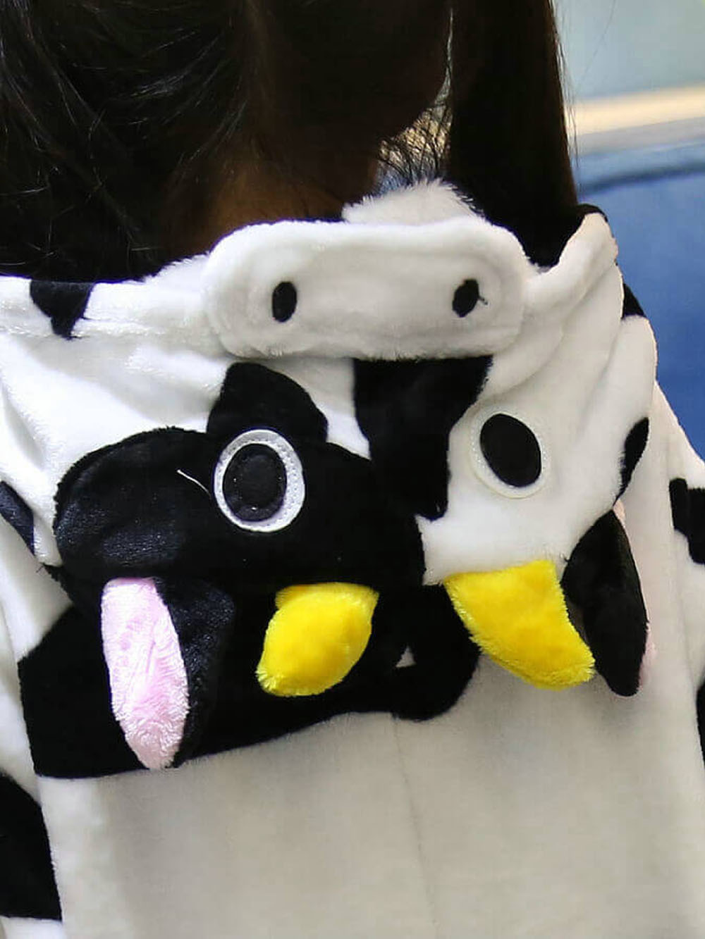 Onesies Hoodie Kids Cow Animal Costume Pajamas Kigurumi