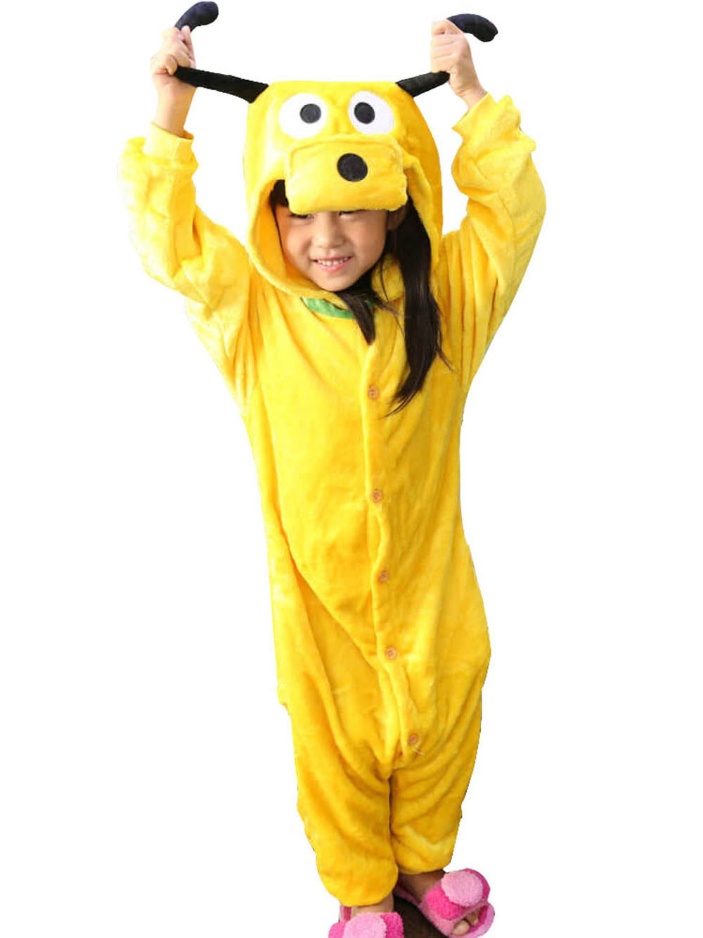 Kids Pluto Dog Onesies Kigurumi Hoodie Animal Pyjama Costume-PajamasFun