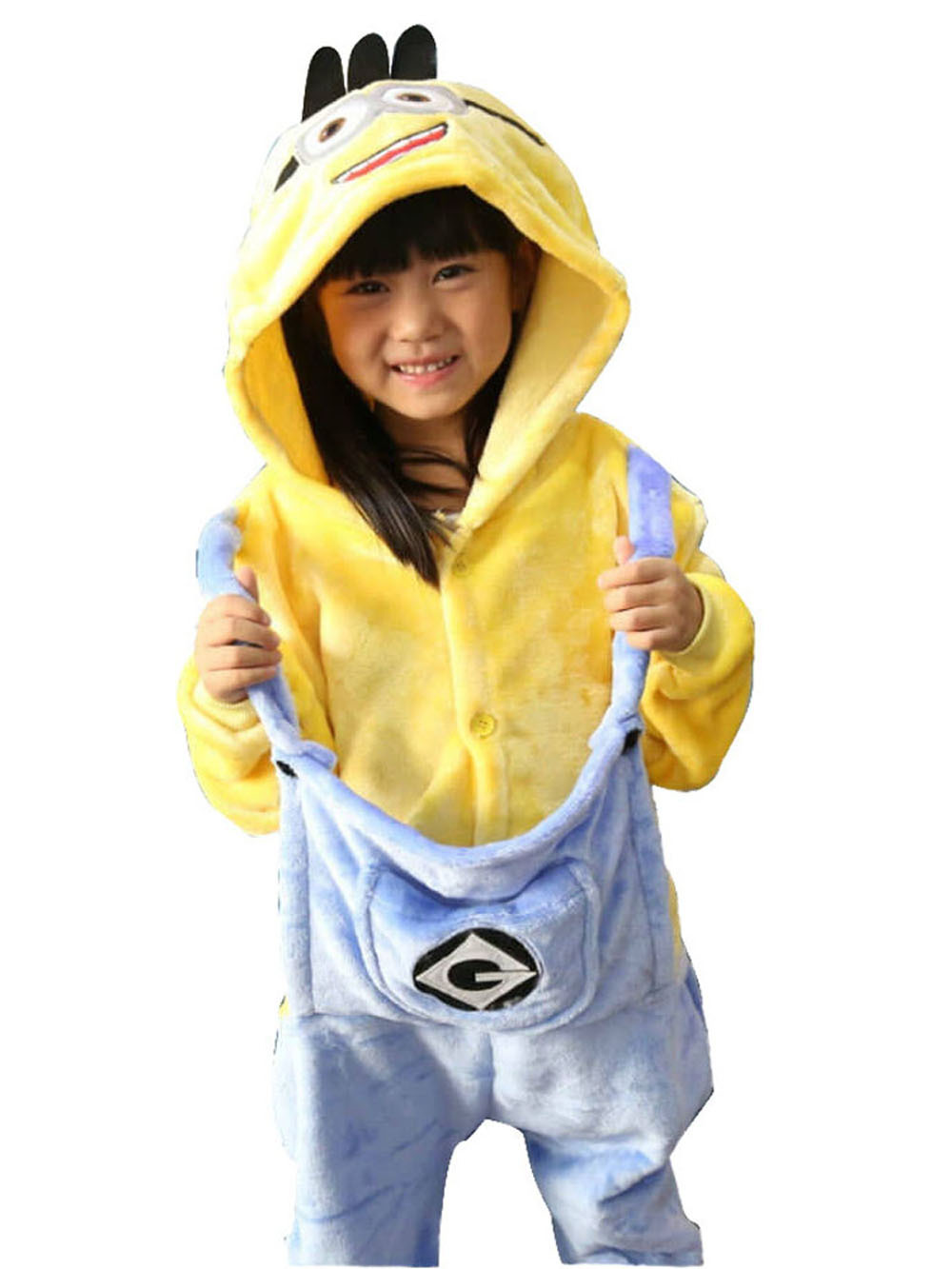 Kids Onesies Hoodie Minions Animal Pajamas Kigurumi Costume-PajamasFun