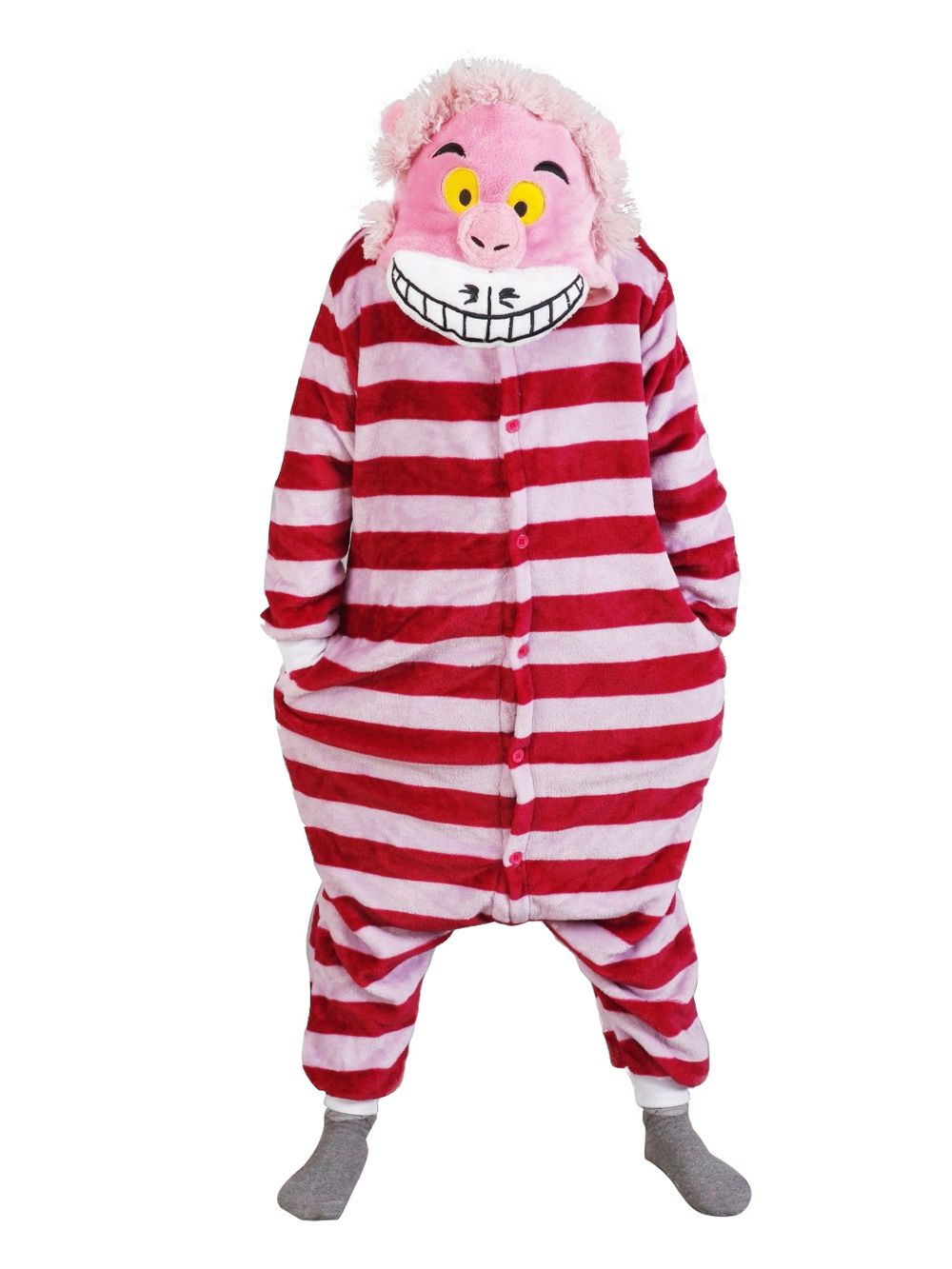 Shop Sale Cheap Cheshire Cat Kids Onesies Hoodie Pajamas Kigurumi Costume-NKCOS