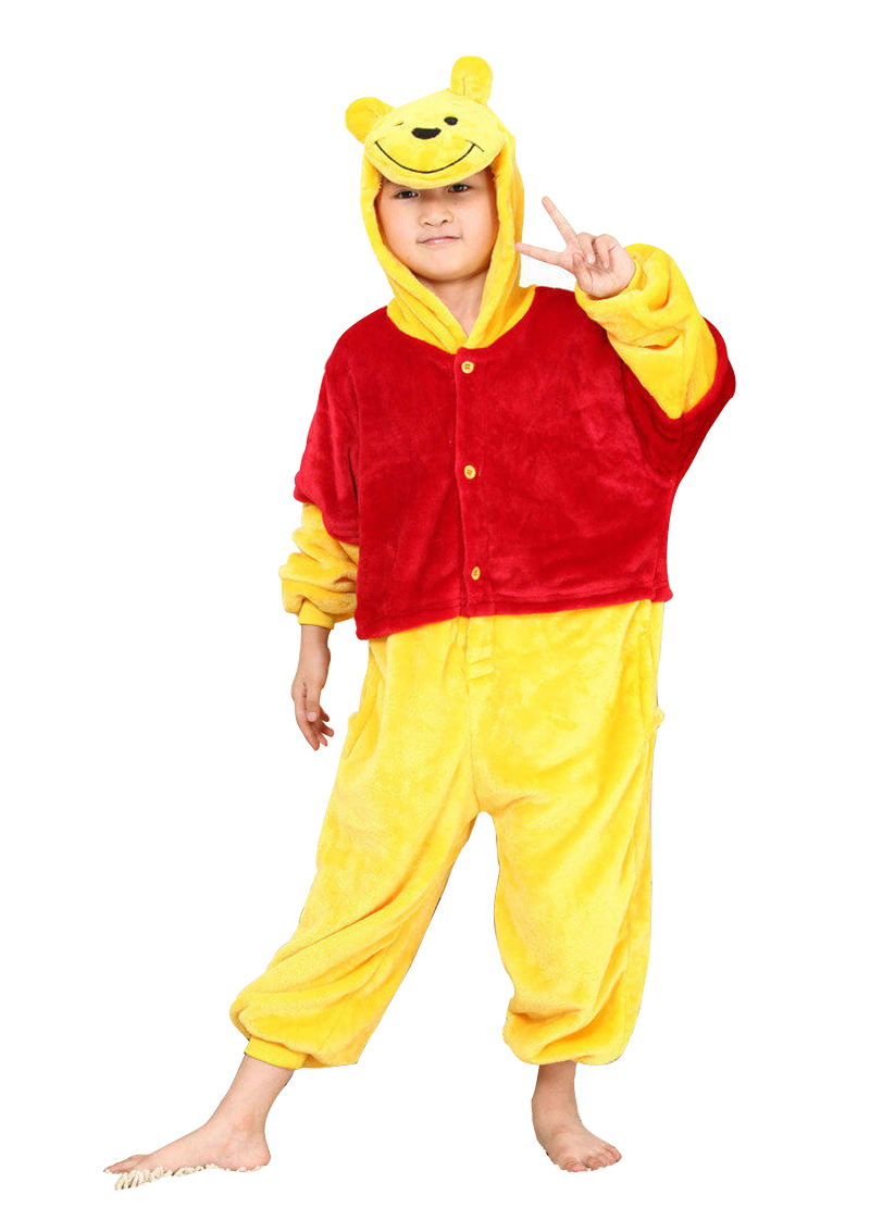 Shop Sale Cheap Winnie the Pooh Kids Onesies Hoodie Pajamas Kigurumi Costume-NKCOS