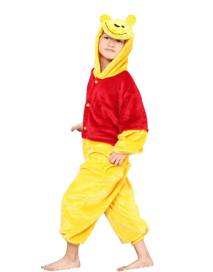 Winnie the Pooh Kids Onesies Hoodie Pajamas Kigurumi Costume