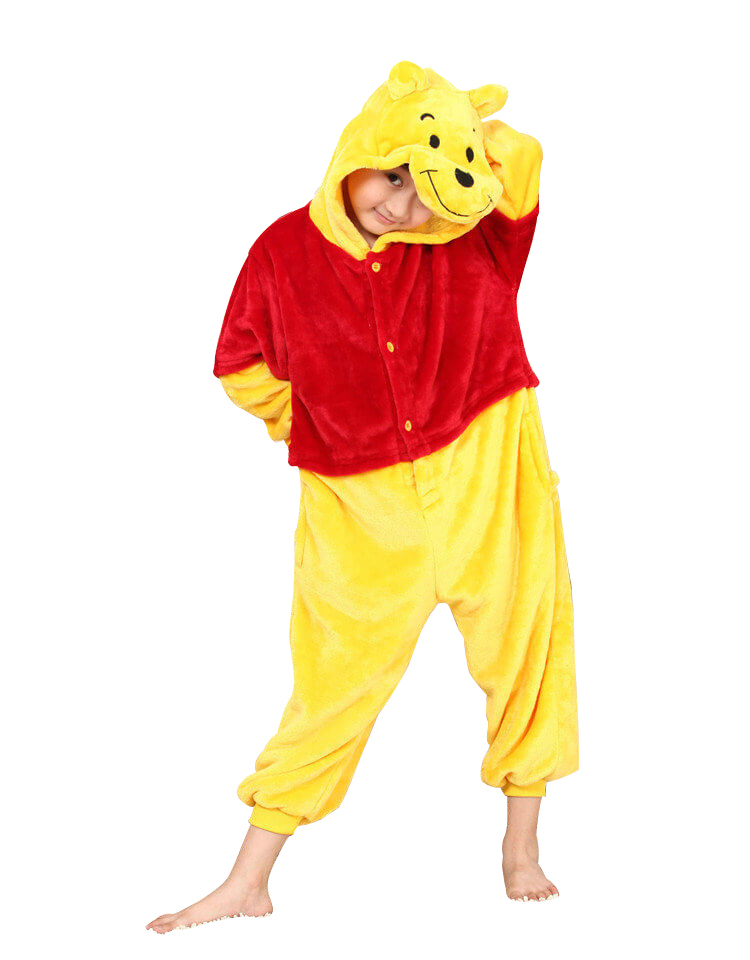 Winnie the Pooh Kids Onesies Hoodie Pajamas Kigurumi Costume