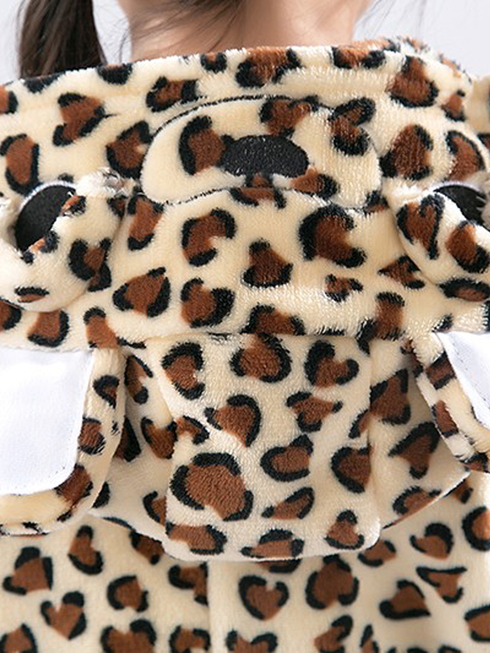 Kids Leopard Bear Onesies Animal Kigurumi Costume Pajamas