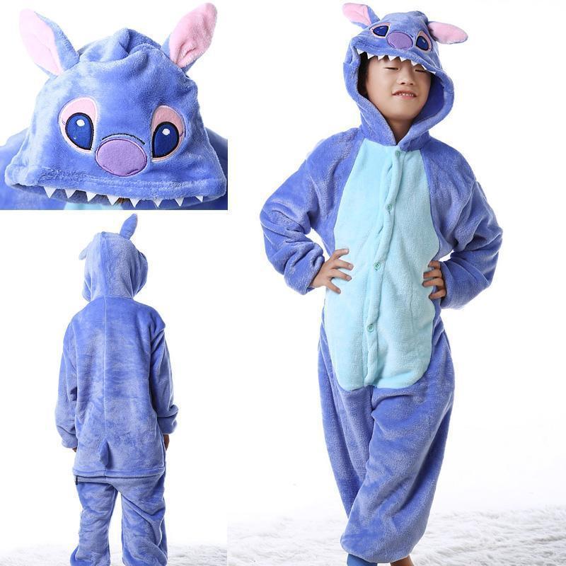 Shop Sale Cheap Kids Onesies Hoodie Stitch Animal Pajamas Kigurumi Costume-NKCOS