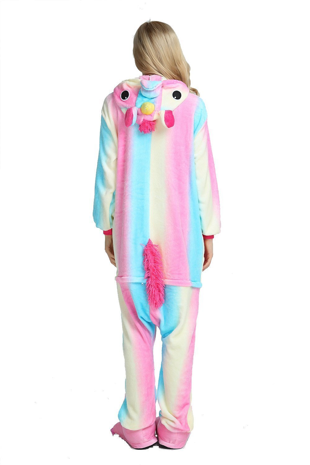 Lilac Rainbow Unicorn Kigurumi Onesies Pajamas Sleepwear
