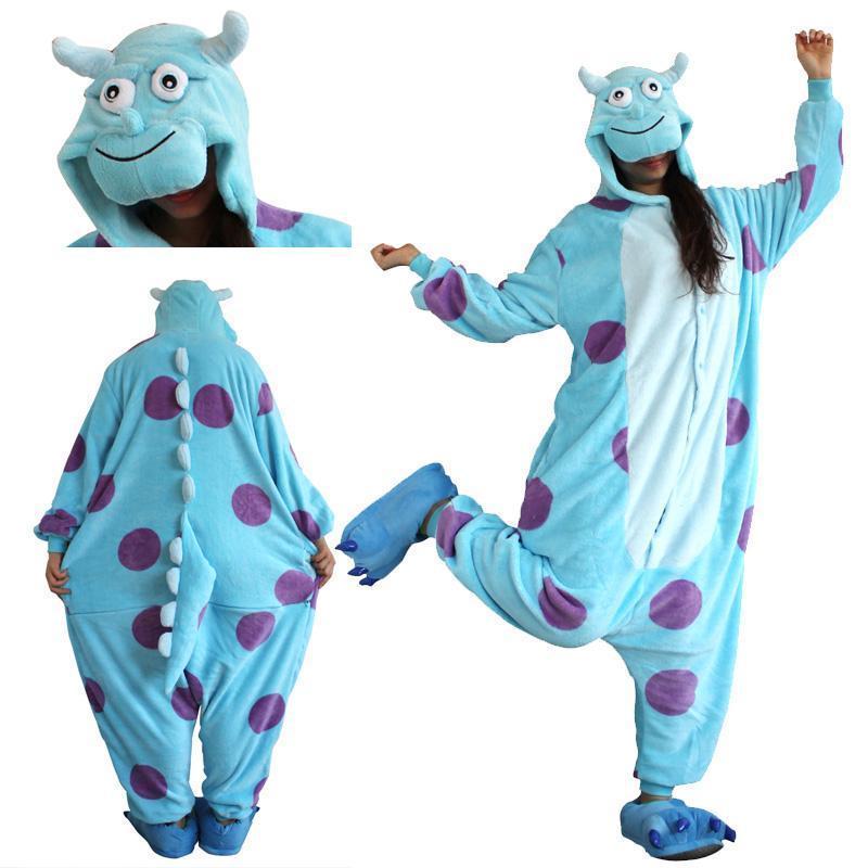 Shop Sale Cheap Sully Monster kigurumi Onesies Animal costume Pajamas for Adult-NKCOS