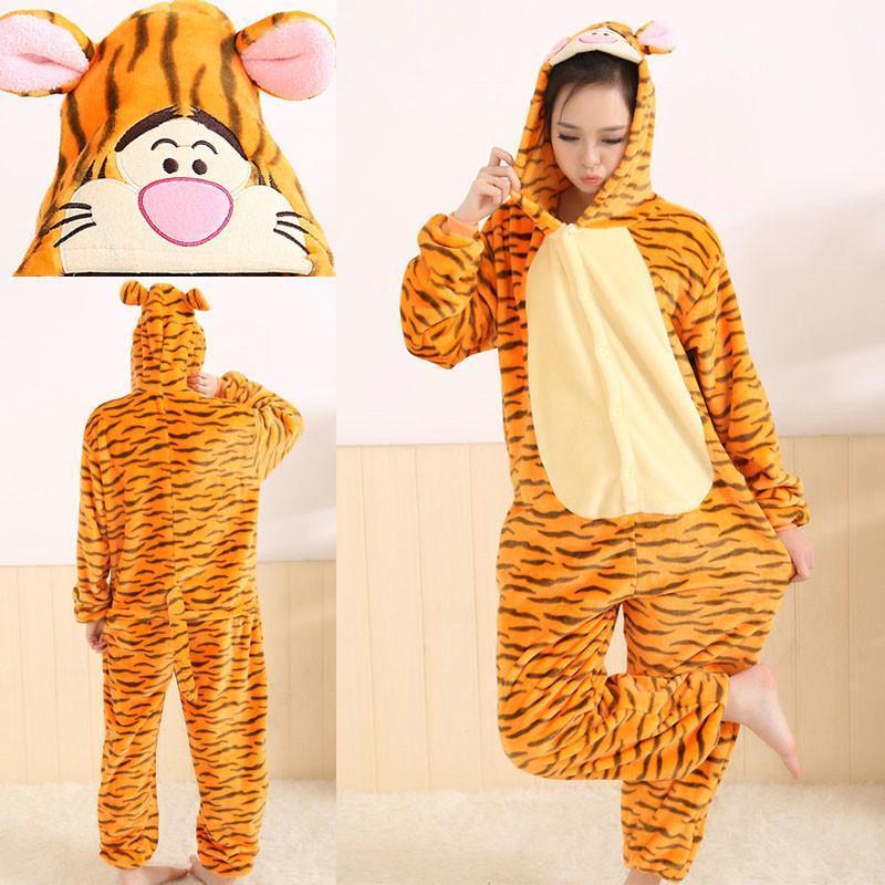 Shop Sale Cheap Tiger Onesies Hoodie Pajamas Animal Costume Kigurumi Pajamas-NKCOS