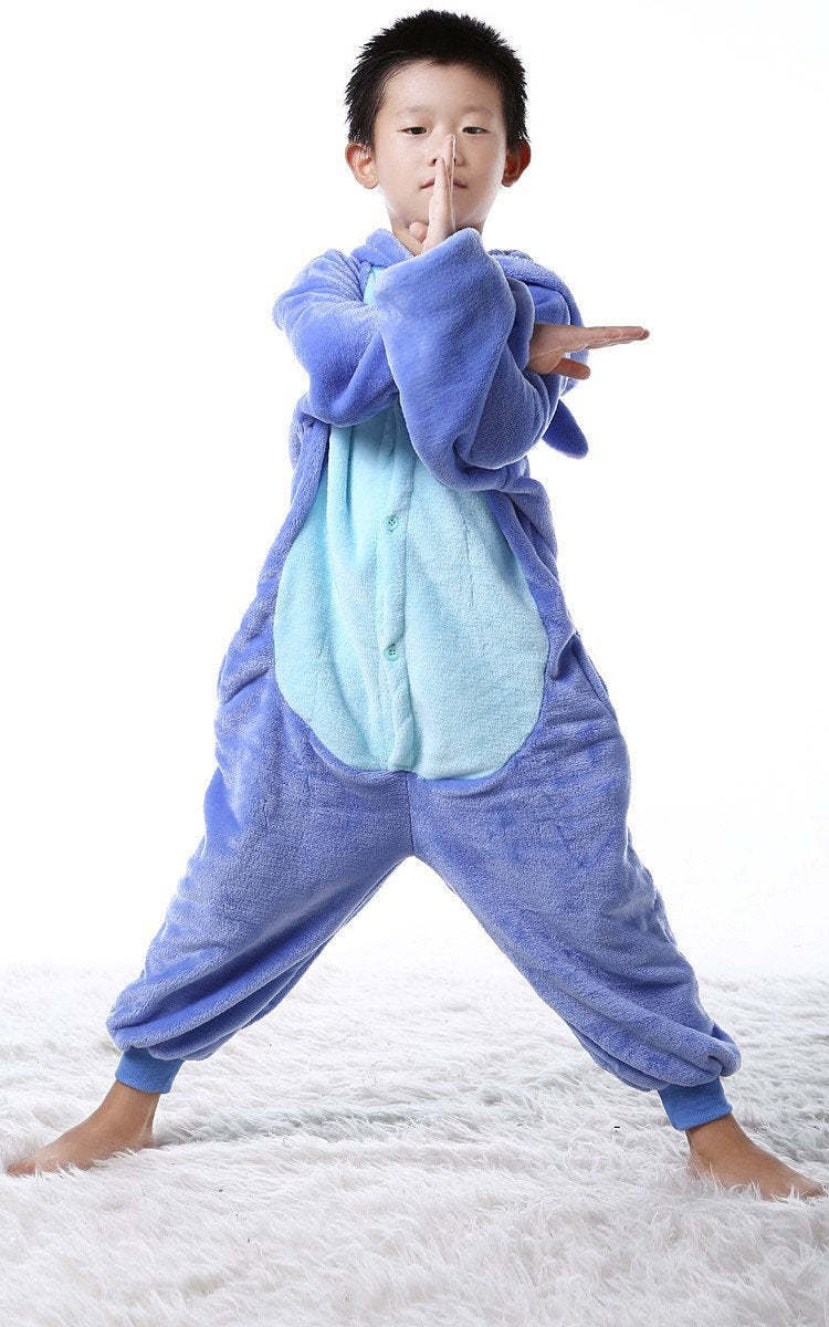 Kids Onesies Hoodie Stitch Animal Pajamas Kigurumi Costume
