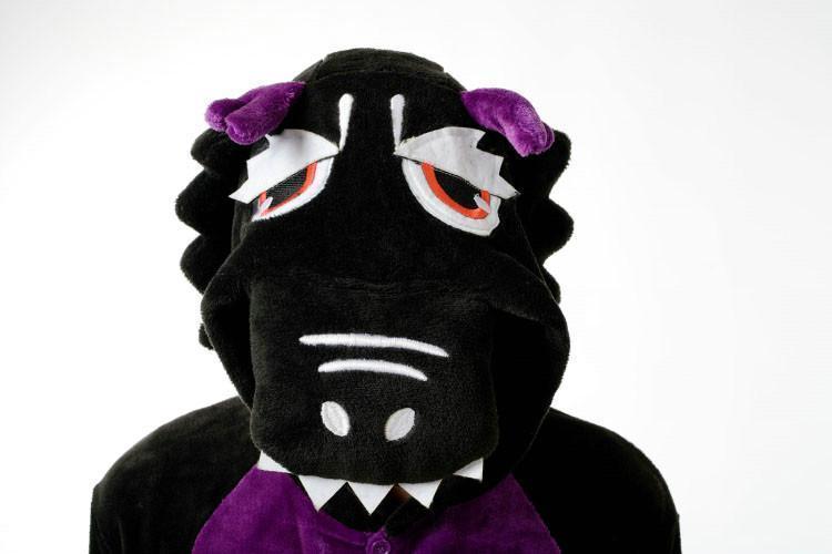 Black Dragon Adult Animal Kigurumi Oneises Costume Pajamas