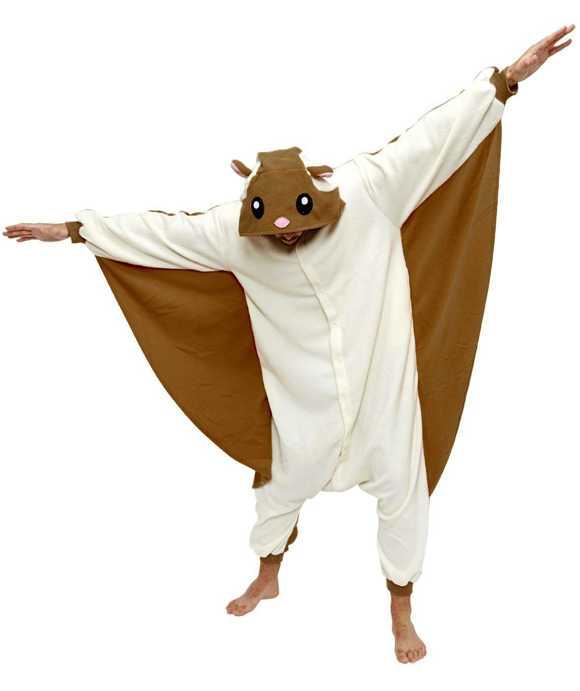 Adult Flying Squirrel Onesie Hoodie kigurumi costume Pajamas-PajamasFun