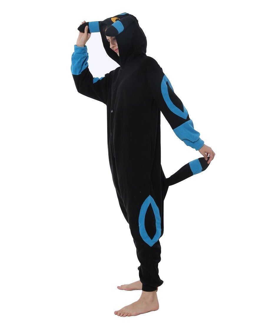 Pokemon Eevee Shiny Umbreon Kigurumi Onesie Hoodie Costume Pajamas
