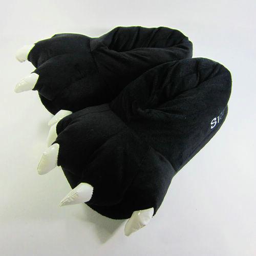 Unisex Animal Panda Black Pig cosplay Kigurumi fleece slippers shoes