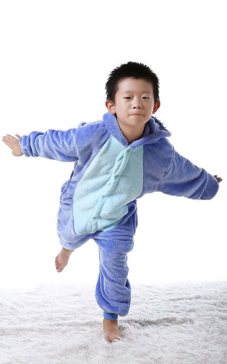 Kids Onesies Hoodie Stitch Animal Pajamas Kigurumi Costume