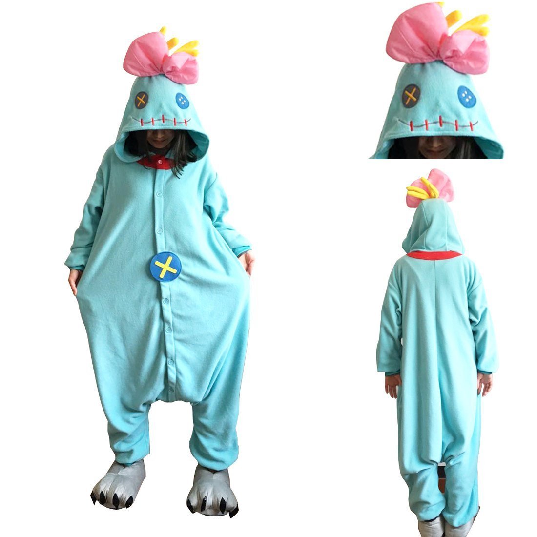 Lilo Stitch the Doll Scrump Kigurumi Onesies Pajamas-Pajamasbuy
