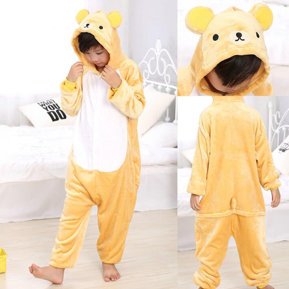 Shop Sale Cheap Kids Onesies Rilakkuma Bear Pajamas Animal Costume Kigurumi-NKCOS