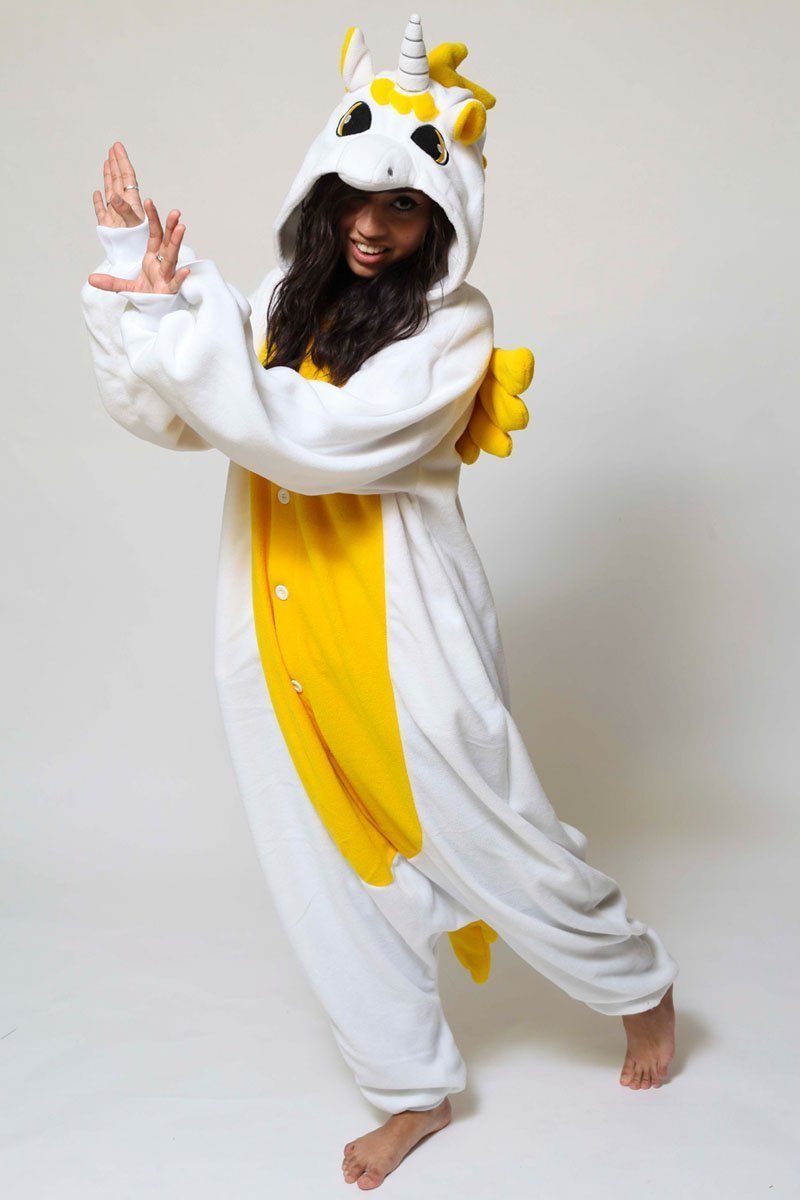 Adult Animal Golden Unicorn Onesies kigurumi costume Pajamas