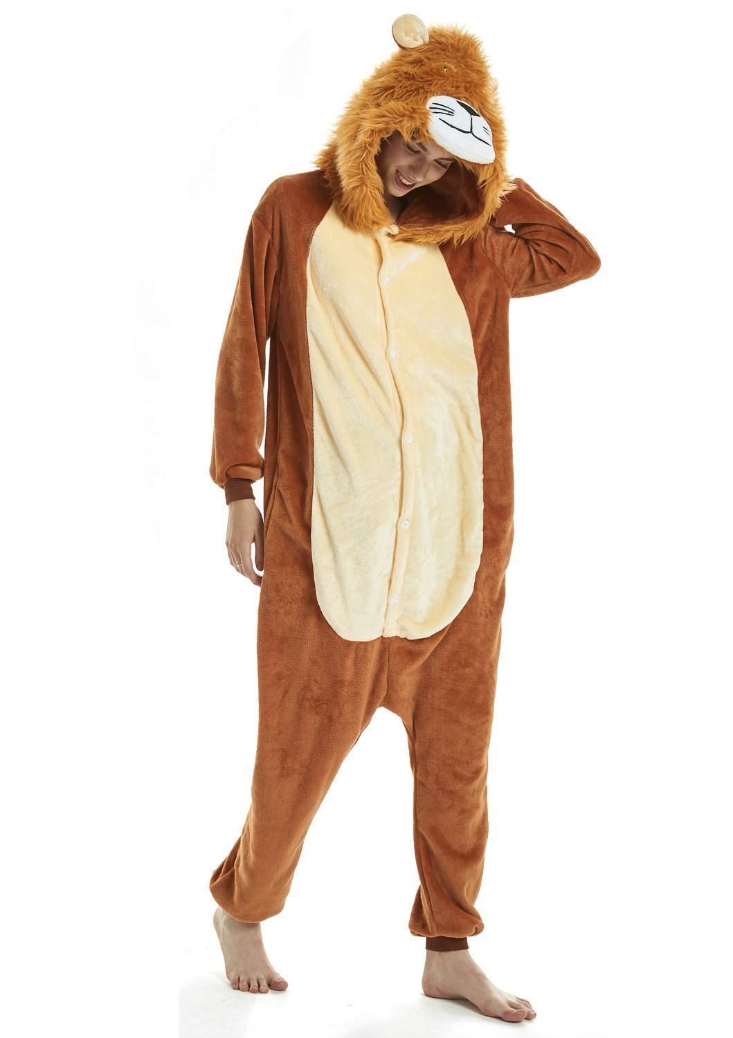 New Lion Kigurumi Onesies Pajamas For Adult Cosplay Costumes for Women Men