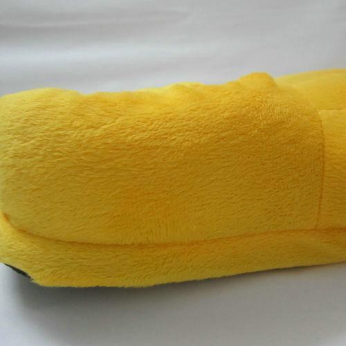 Unisex Animal Pokémon Costumes yellow cosplay Kigurumi fleece slippers shoes