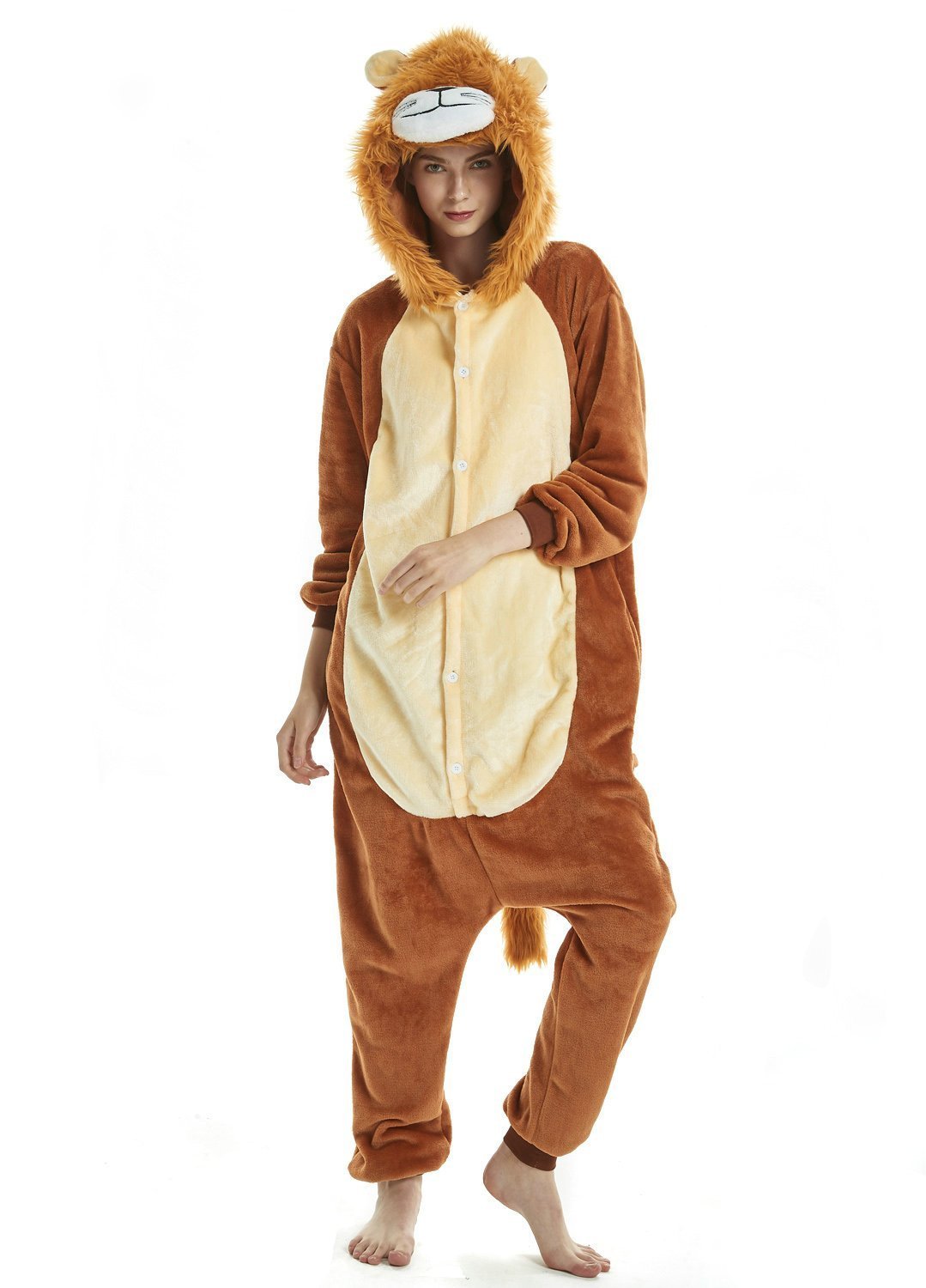 New Lion Kigurumi Onesies Pajamas For Adult Cosplay Costumes for Women Men